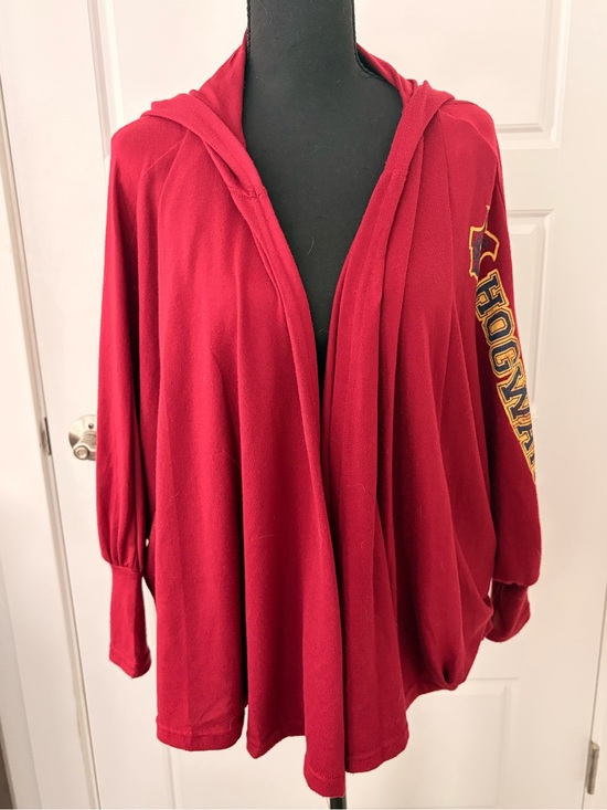Warner Bros. Sweaters - Crimson Hooded Capelet Cardigan